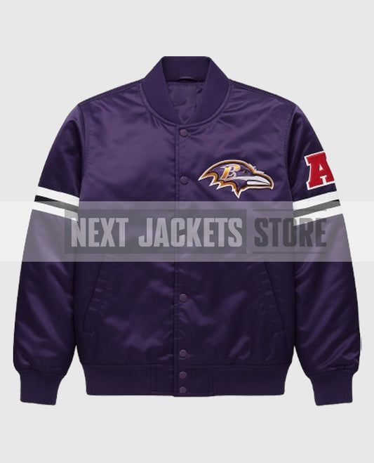 Baltimore Ravens Purple Bomber Jacket