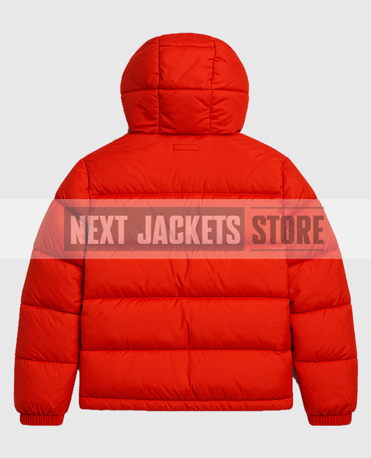 Billie Eilish Red Puffer Jacket