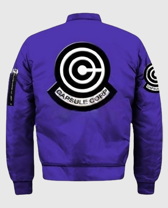 Dragon Ball Z Futuristic Capsule Inc Varsity Jacket
