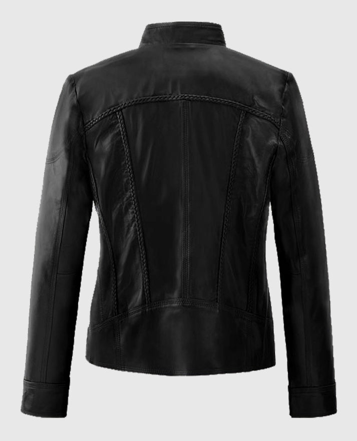 Women's Leather Clova Jacket