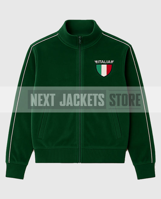 Jason Kelce Italia Green Velour Tracksuit