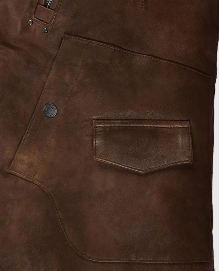 Men's Rider Spanish Brown Falcon Leather Jacket