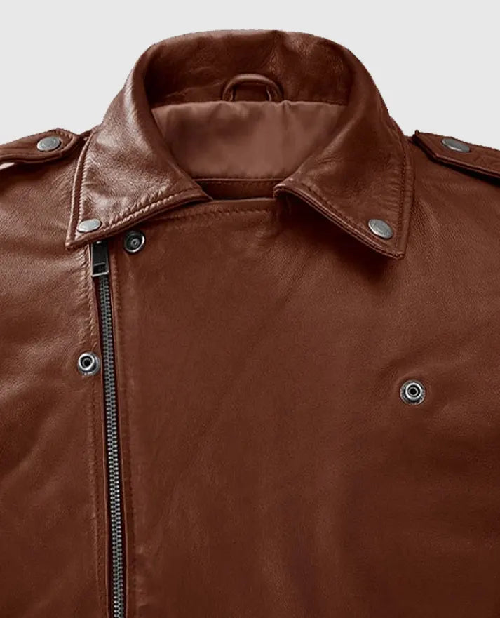 Men's Riding Tan Rutland Leather Jacket