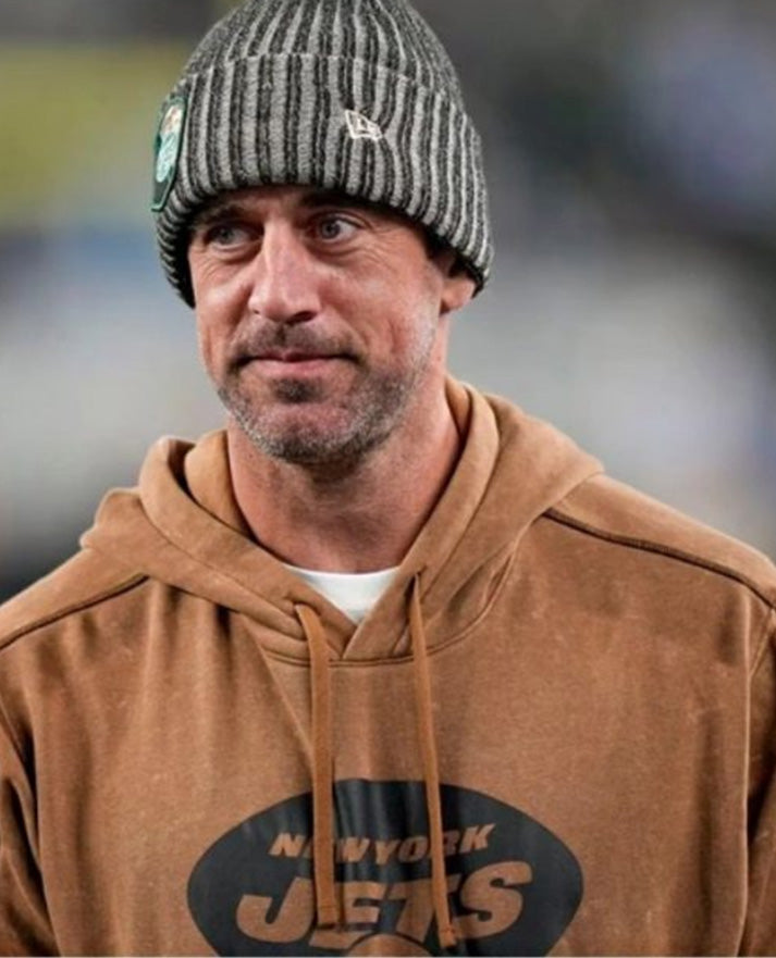 Aaron Rodgers Jets Salute To Service Brown Hoodie