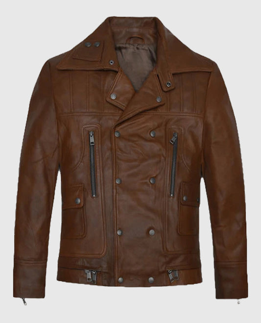 James Franco Brown Leather Jacket