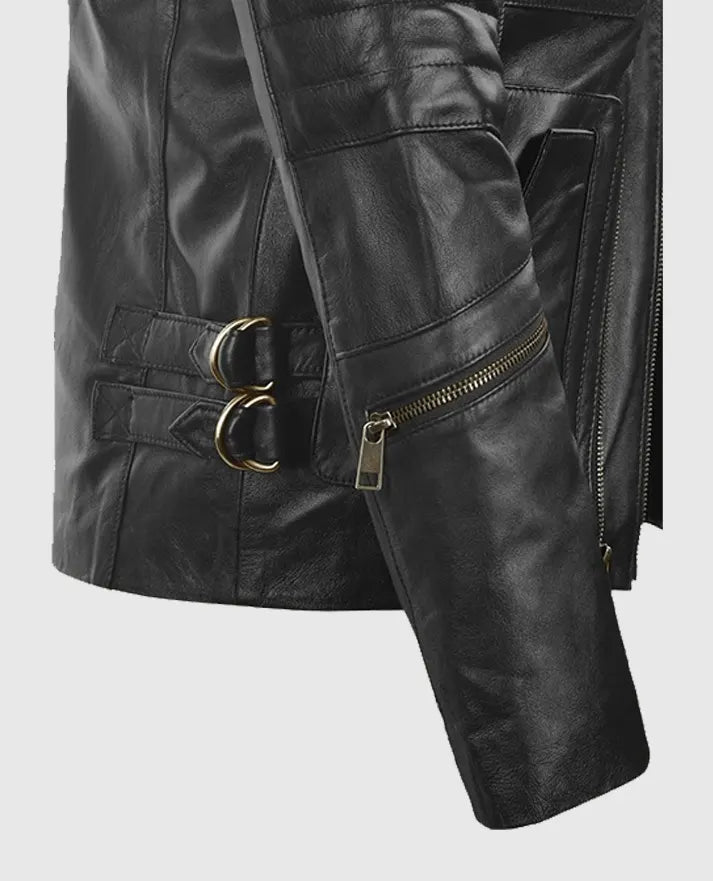 Men's Classic Black Leather Jacket