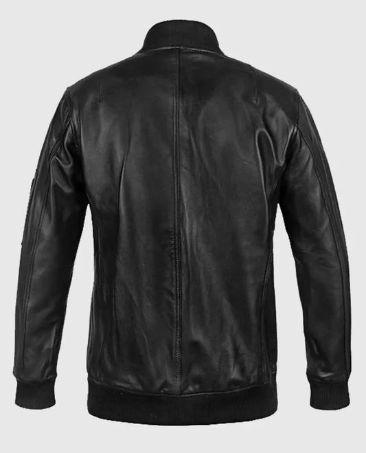 Bomber MA-1 Leather Jacket for Men
