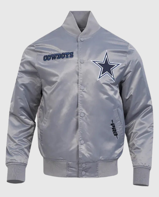 Dallas Cowboys Souvenir White Satin Jacket