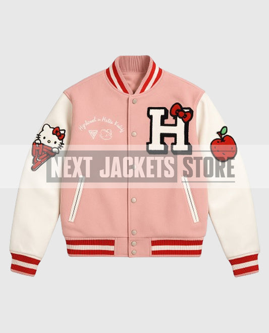 Hello Kitty Pink Varsity Jacket