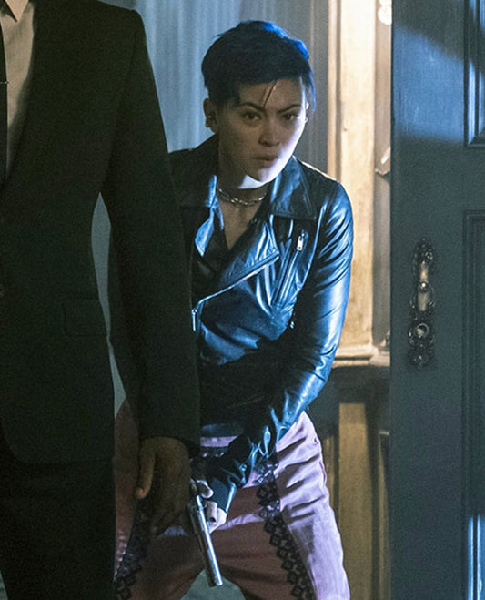 Jessica Henwick The Matrix Resurrections Black Leather Jacket