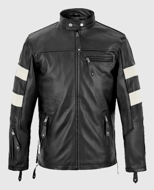 Keanu Reeves Black Biker Leather Jacket