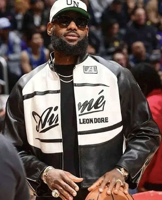 Lebron James ALD Leather Café Racer Jacket