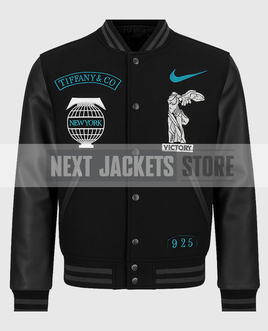 Lebron James Tiffany & Co Black Varsity Jacket