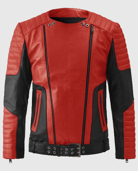 Martin Garrix MTV European Music Awards Red Leather Jacket