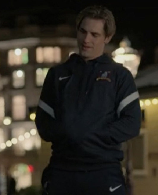 Ted Lasso Season 3 Jamie Tartt Black Hooded Black Track Jacket