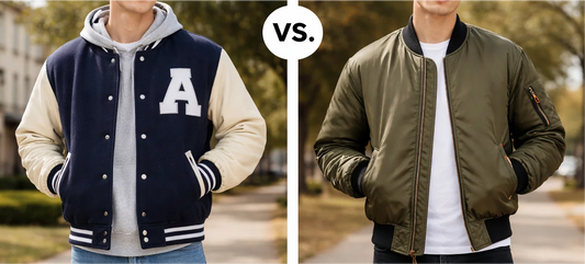 Varsity Jacket vs Bomber Jacket: What’s the Difference?