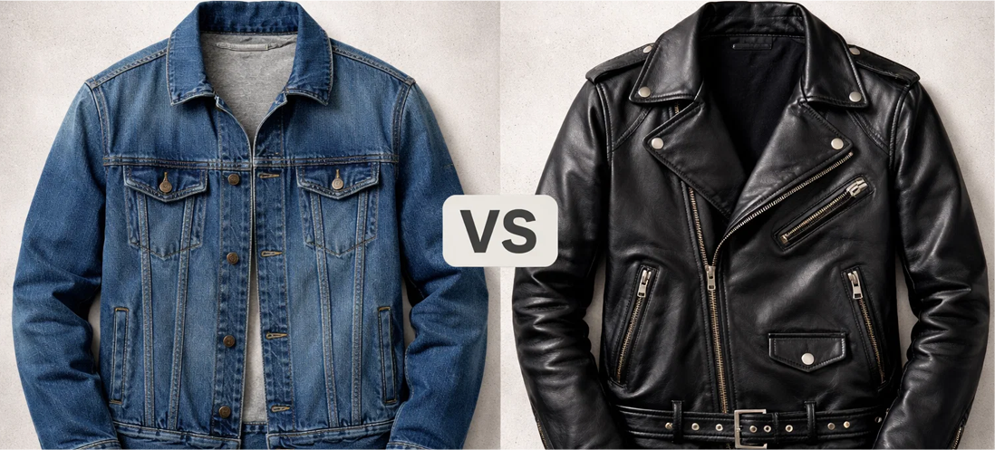 Denim vs Leather Jackets: The Ultimate Comparison Guide for 2025