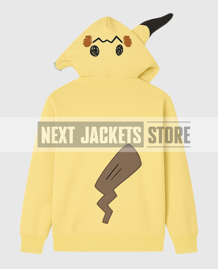 Mimikyu Themed French Terry Zip-Up Hoodie