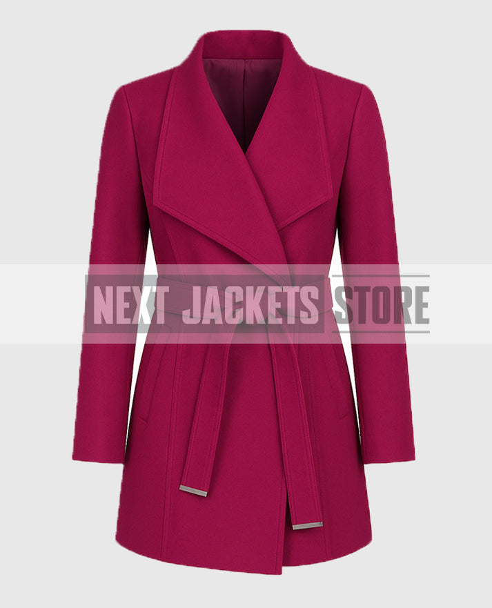 The Christmas Quest 2024 Lacey Chabert Wool Coat