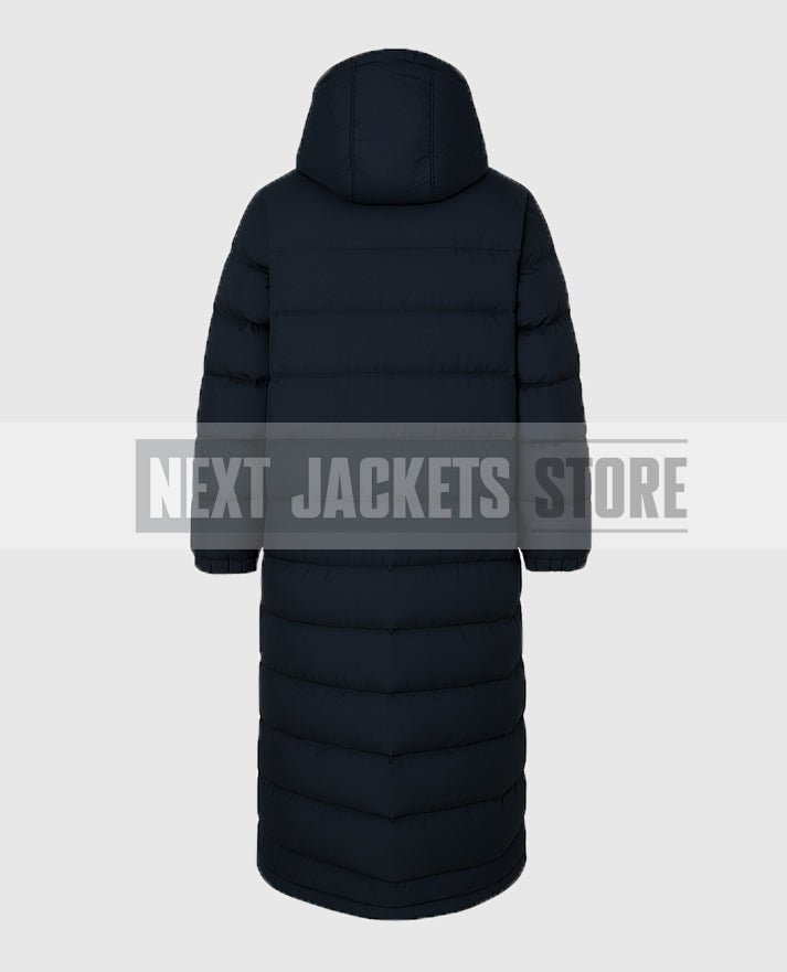 Arsene Wenger Long Black Puffer Coat