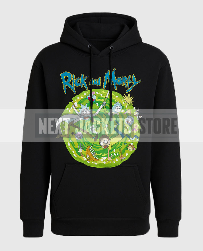 Rick and Morty Portal Collage Hoodie