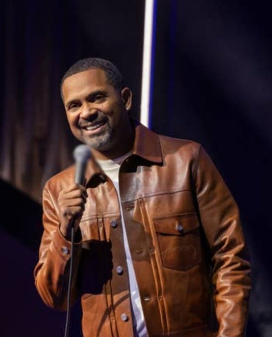 Mike Epps Brown Leather Jacket for Men