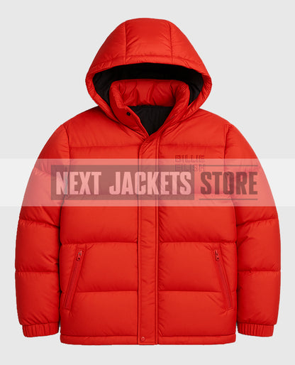 Billie Eilish Red Puffer Jacket