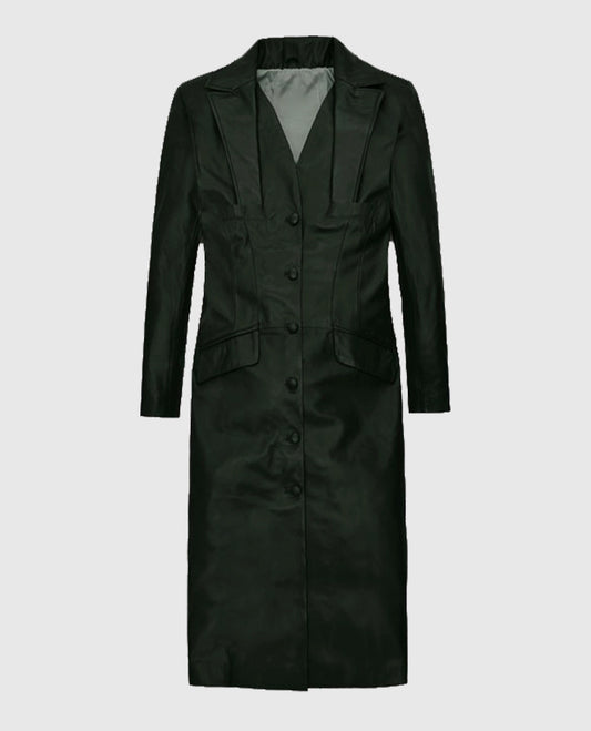 Buy Chelsea Leather Long Coat for Women