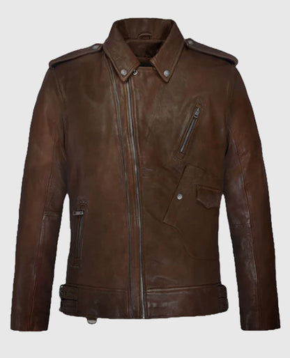 Shop Men's Falcon Spanish Brown Rider Leather Jacket