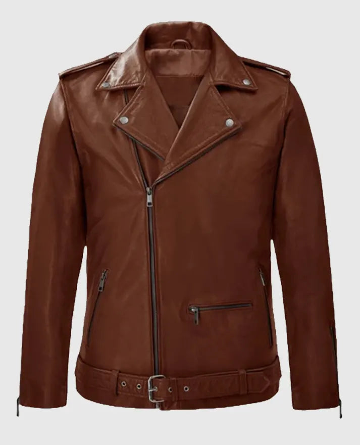 Buy Men's Rutland Tan Riding Leather Jacket
