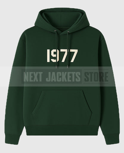1977 Essentials Green Hoodie