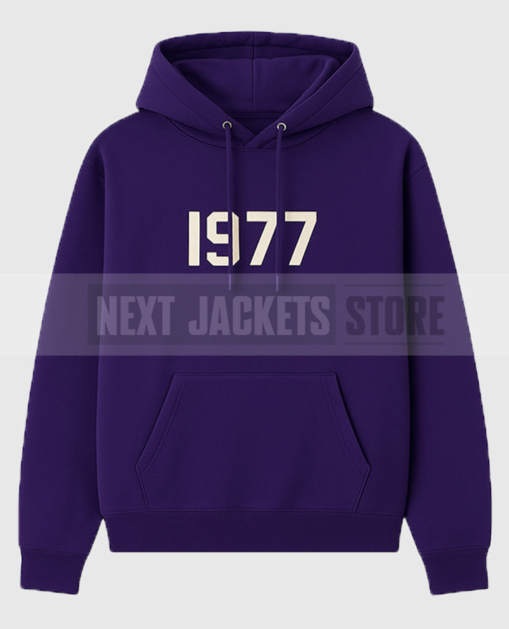 1977 Essentials Purple Hoodie
