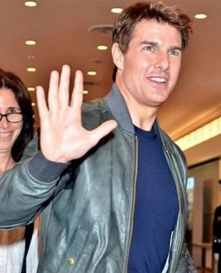 Tom Cruise Black Leather Jacket