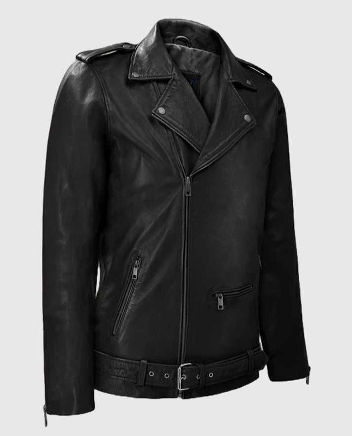 Men's Riding Black Rutland Leather Jacket