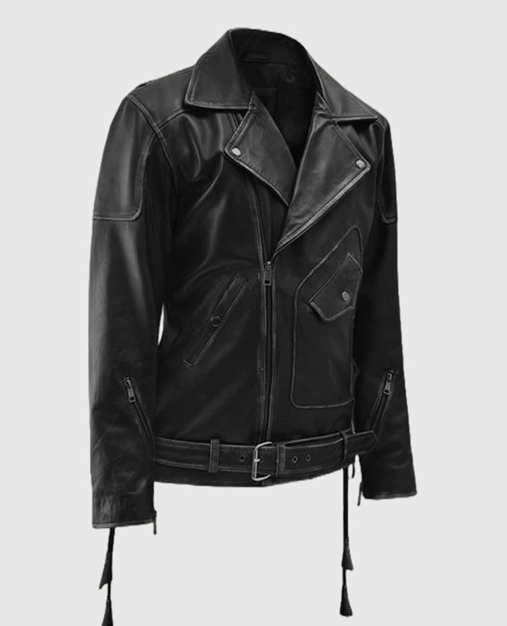 Men's Biker Street Style Leather Jacket