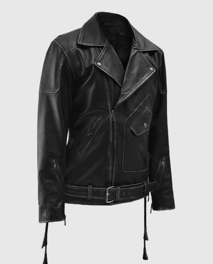 Men's Biker Street Style Leather Jacket