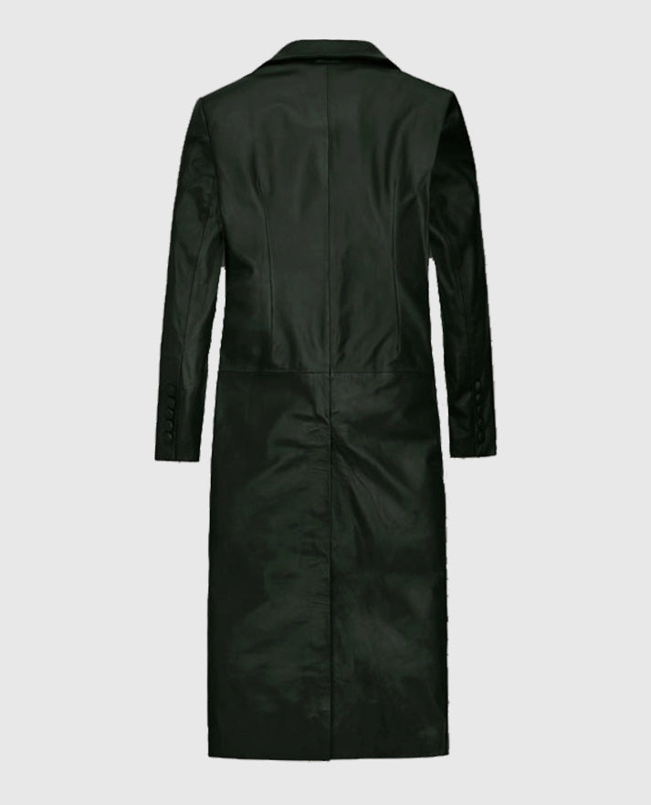 Women's Leather Chelsea Long Coat