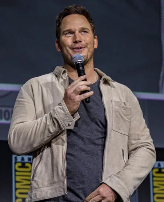 Guardians of the Galaxy Vol 3 Chris Pratt Beige Cotton Jacket