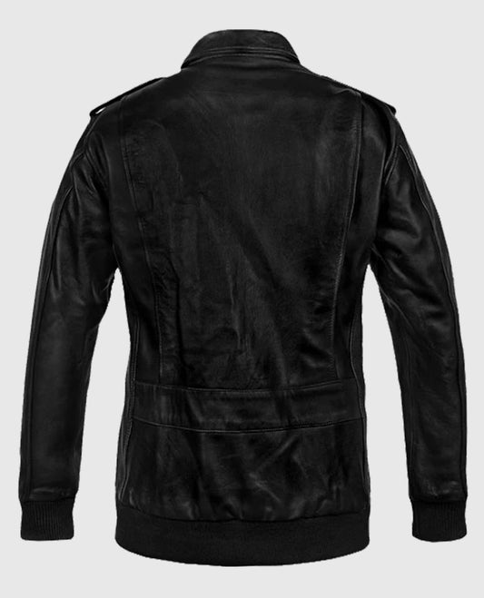 Men's Leather A2 Flight Bomber Jacket