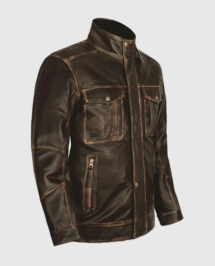 Men's Leather Retro Jacket