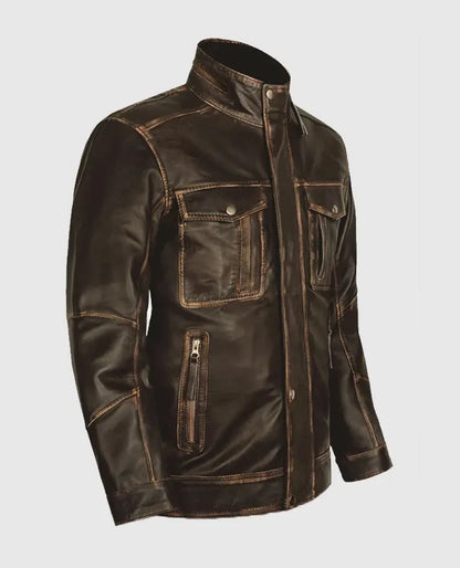 Men's Leather Retro Jacket