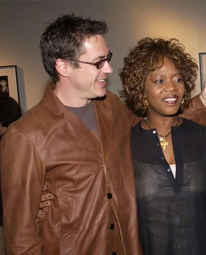 Robert Downey Jr Leather Blazer
