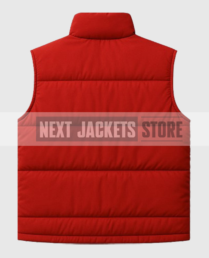 Back to the Future Marty McFly Puffer Vest Red