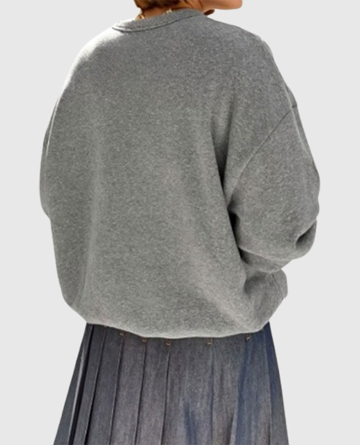 Shrinking S02 Christa Miller Grey Oversized Sweatshirt