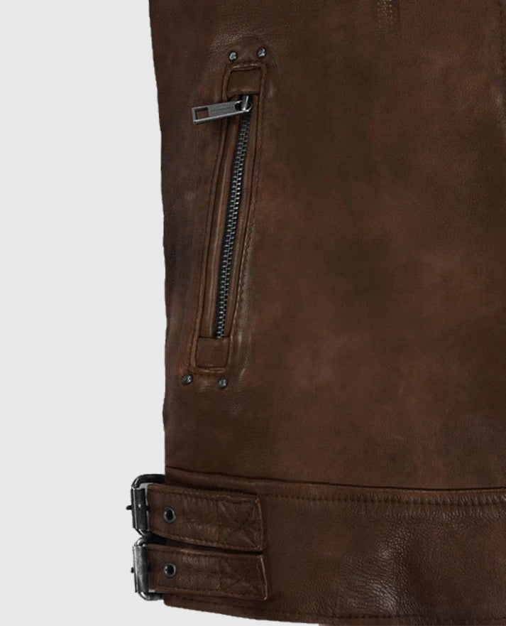 Men's Rider Spanish Brown Falcon Leather Jacket