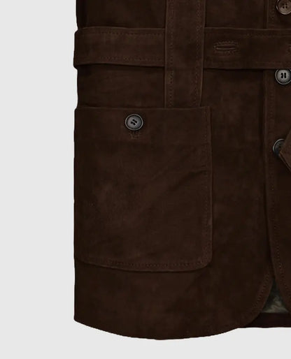 Men's Suede Leather Safari Dune Blazer