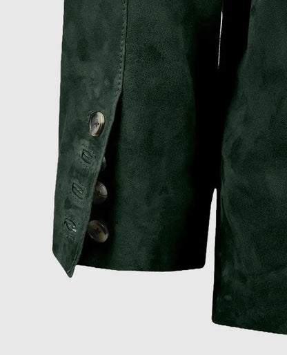 Men's Suede Safari Forest Leather Blazer