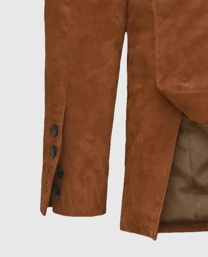 Men's Western Suede Leather Blazer