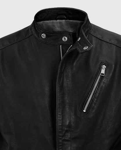 Men's Biker Black Motorad Leather Jacket