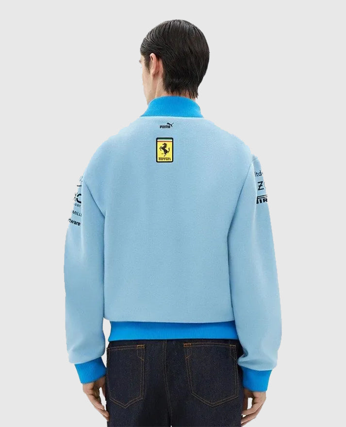 Ferrari Blue Miami Grand Prix Jacket